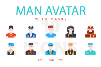 Man avatar with mask 2