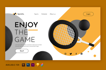 Enjoy The Game - Web 3D Illustration