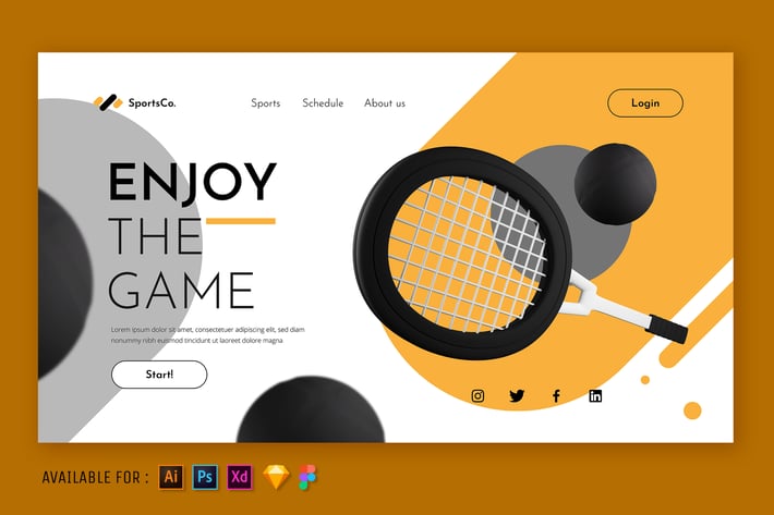 Enjoy The Game - Web 3D Illustration