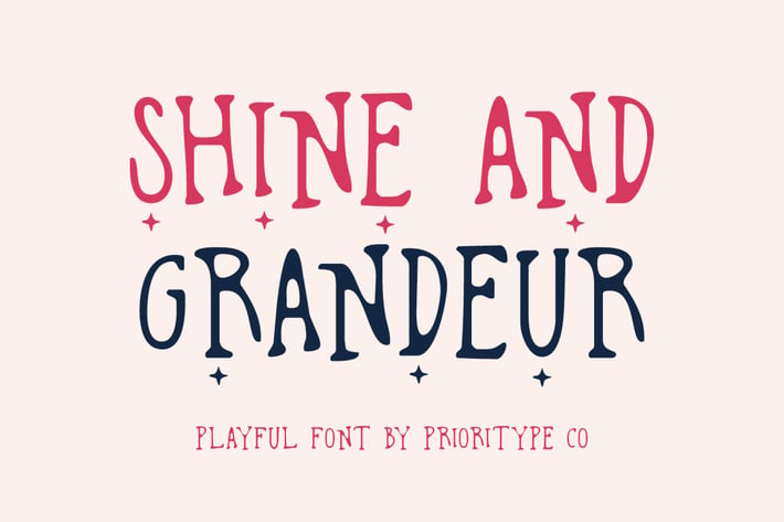 Shine And Grandeur - Playful Font