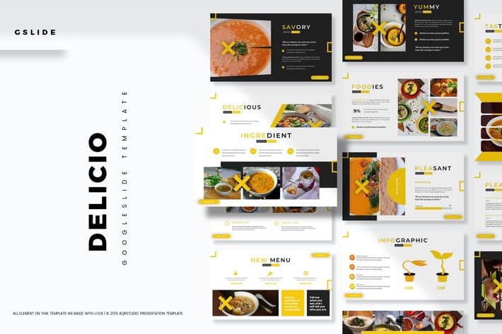 Delicio - Google Slides Template