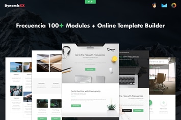Frecuencia - 100+ Modules - Email + Builder