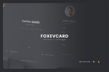  Foxevcard - Premium Resume/ CV Html Template 