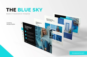 The Blue Sky - Powerpoint Template