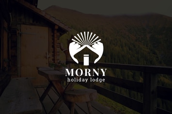 Morny : Negative Space Property Logo