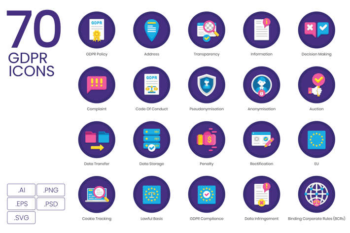 GDPR Icon Set