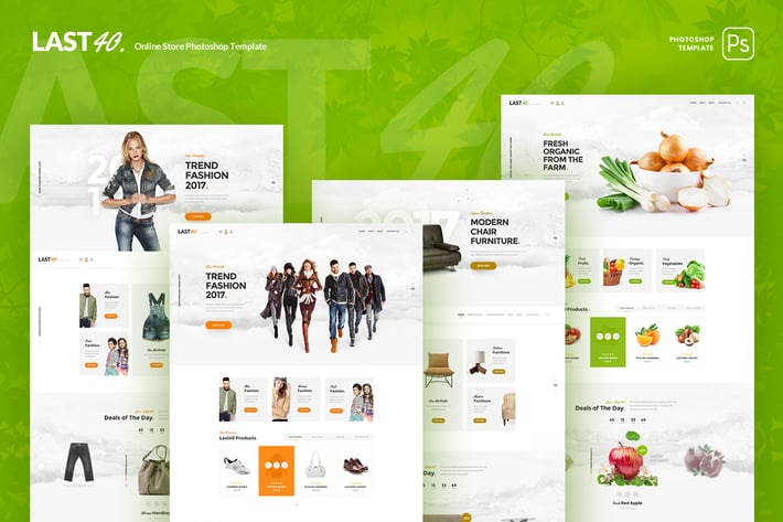 Last40 Store - Ecommerce PSD Template