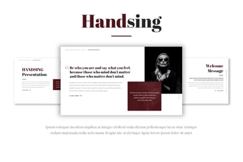 Handsing - Presentation Template