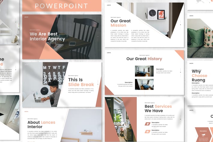 Lances - Art Deco Powerpoint Template