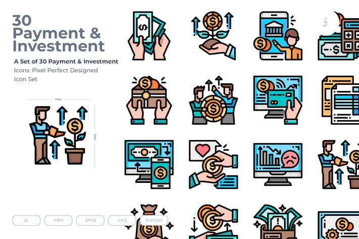 30 Payment and Investment Icons