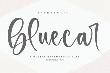 Bluecar Modern Handwritten Font