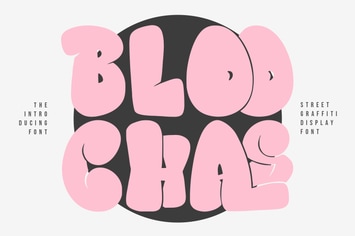 Bloochas Street Graffiti Display Font