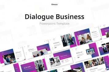 Dialogue Business Powerpoint Presentation Template