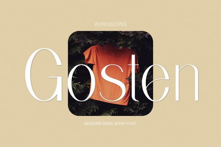 Gosten Modern Sans Serif Font
