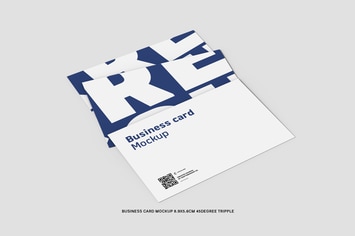 45 Degree Tripple Business Card 8.9x5.6cm