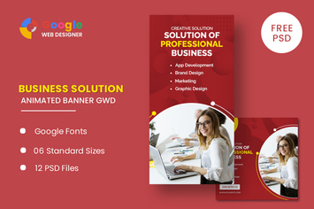 Business Solution Animated Banner GWD
