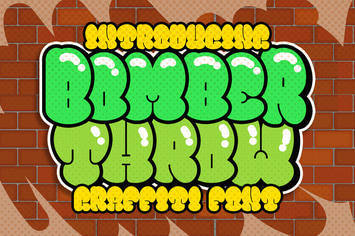 Bomber Throw Urban Graffiti Font