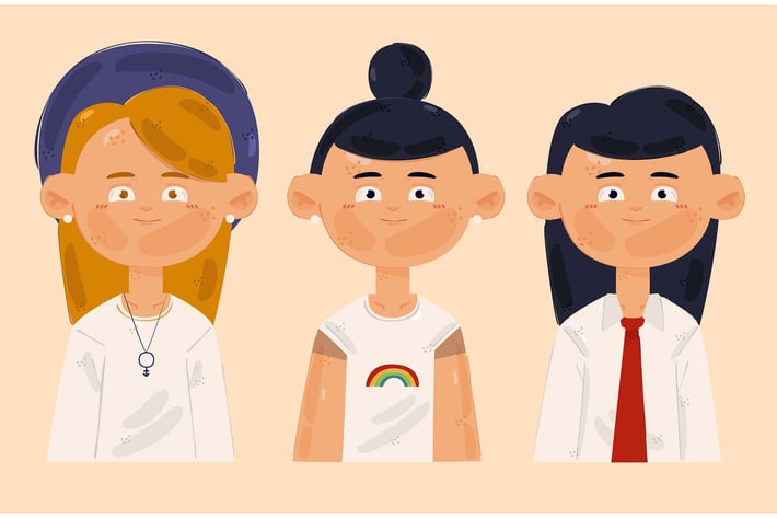 Non Binary People Illustration (2)