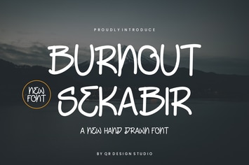 Burnout Sekabir - Handwritten Font