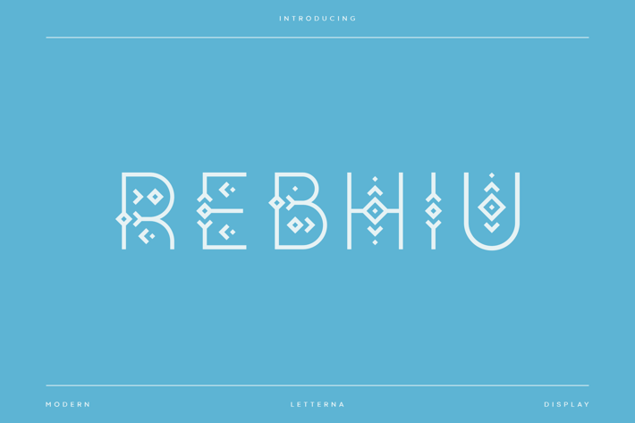 Rebhiu - Vintage Artdeco Font