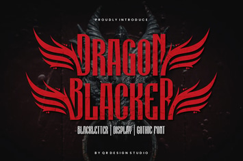 Dragon Blacker - Typeface Font