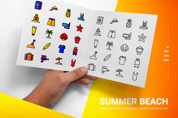Summer Beach - Icons