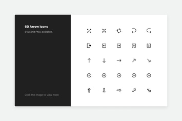 Arrow Icons - Line style