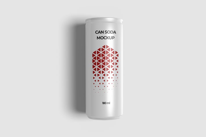 Top View Can Soda Mockup