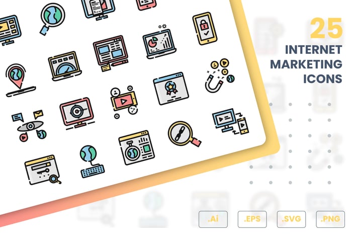 Internet Marketing Icons Set