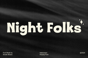Night Folks - Halloween Display Font