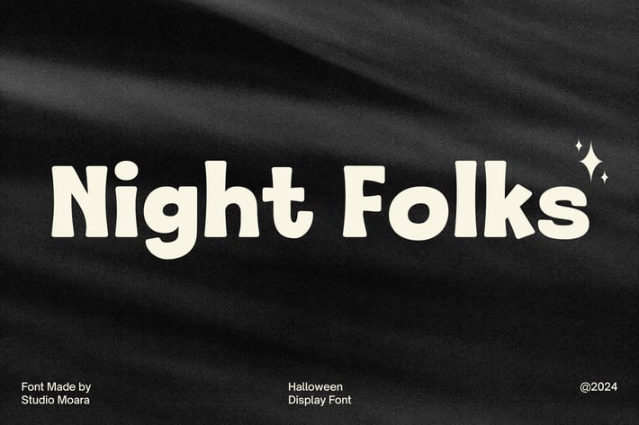 Night Folks - Halloween Display Font