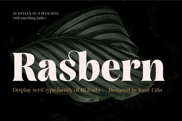 Rasbern - 18 Fonts