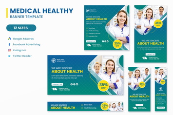 Health Banner Set Template