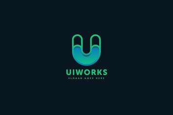 Ui Works U Letter Logo Template