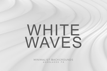 White Minimalist Wave Backgrounds 1
