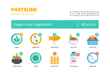 90 Vegan Icons