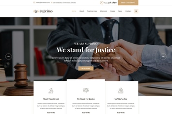 Suprimo | Lawyer Attorney Website HTML Template
