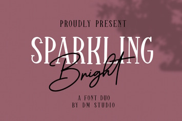 Sparkling Bright - Beauty Font Duo