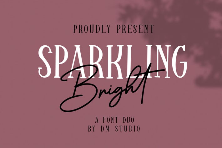 Sparkling Bright - Beauty Font Duo