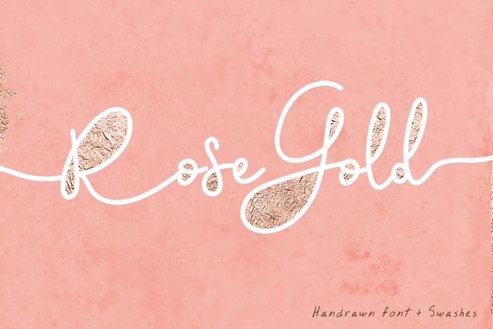 Rose Gold Font