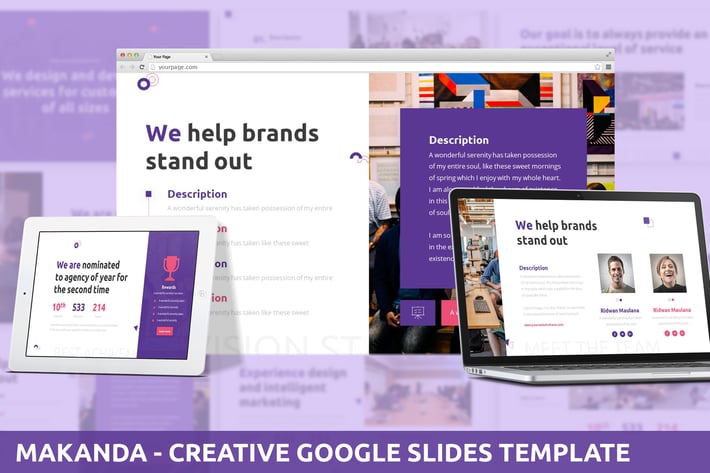 Makanda - Creative Google Slides Template