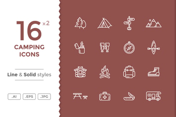 Camping Icons