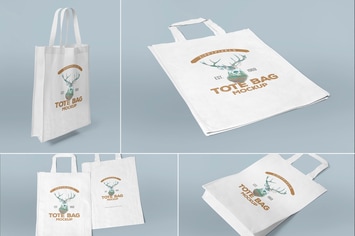 4 Tote Bag Mockups