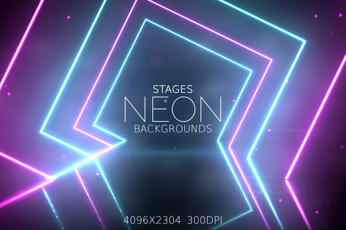 Neon Light Stages Backgrounds