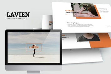 Lavien : Clean Minimal Lookbook Powerpoint