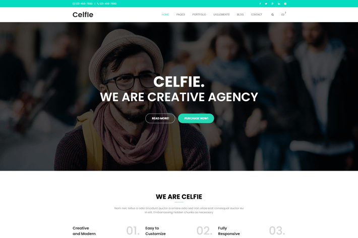 Celfie - Bootstrap MultiPurpose HTML5 Template