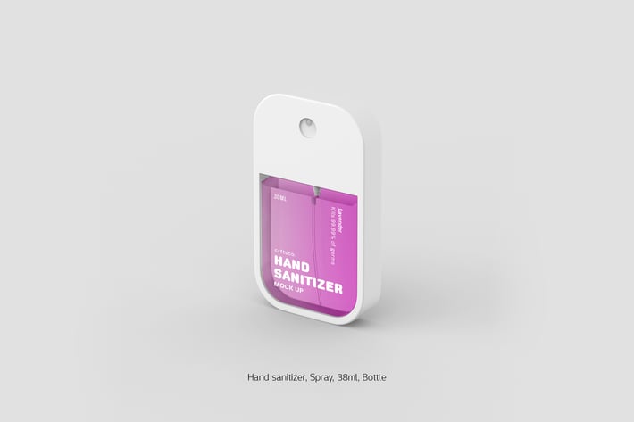 Hand Sanitizer Spray Bottle 38ml 45 Degree
