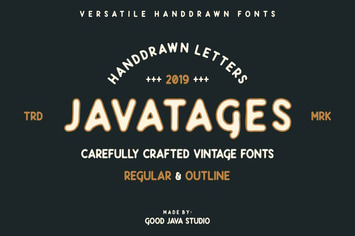 Javatages - a Vintage Typeface