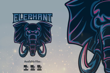 Elephant Sport and Esport Logo Template