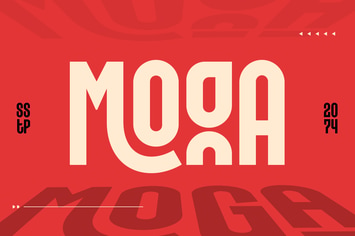 Moga - Condensed Font